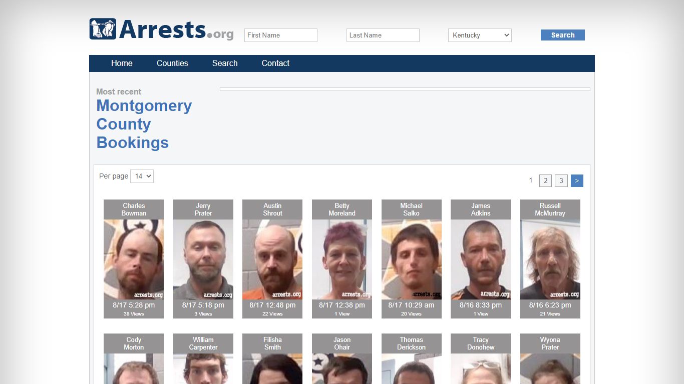 Montgomery County Arrests and Inmate Search