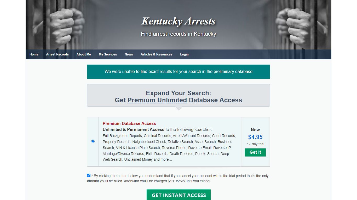 results - Kentucky Arrests